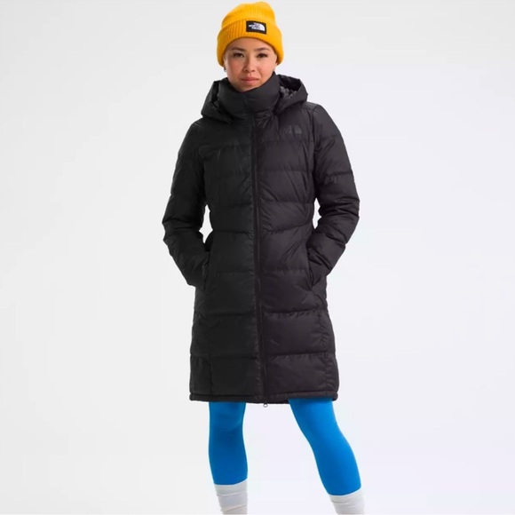 NWT The North Face Women’s Metropolis Slim Fit 600-Fill Down Parka in Black Sz M - Picture 1 of 14